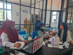 Aksi kegiatan sosial donor darah ISI Padang Panjang dengan menggandeng UDD PMI Bukittinggi