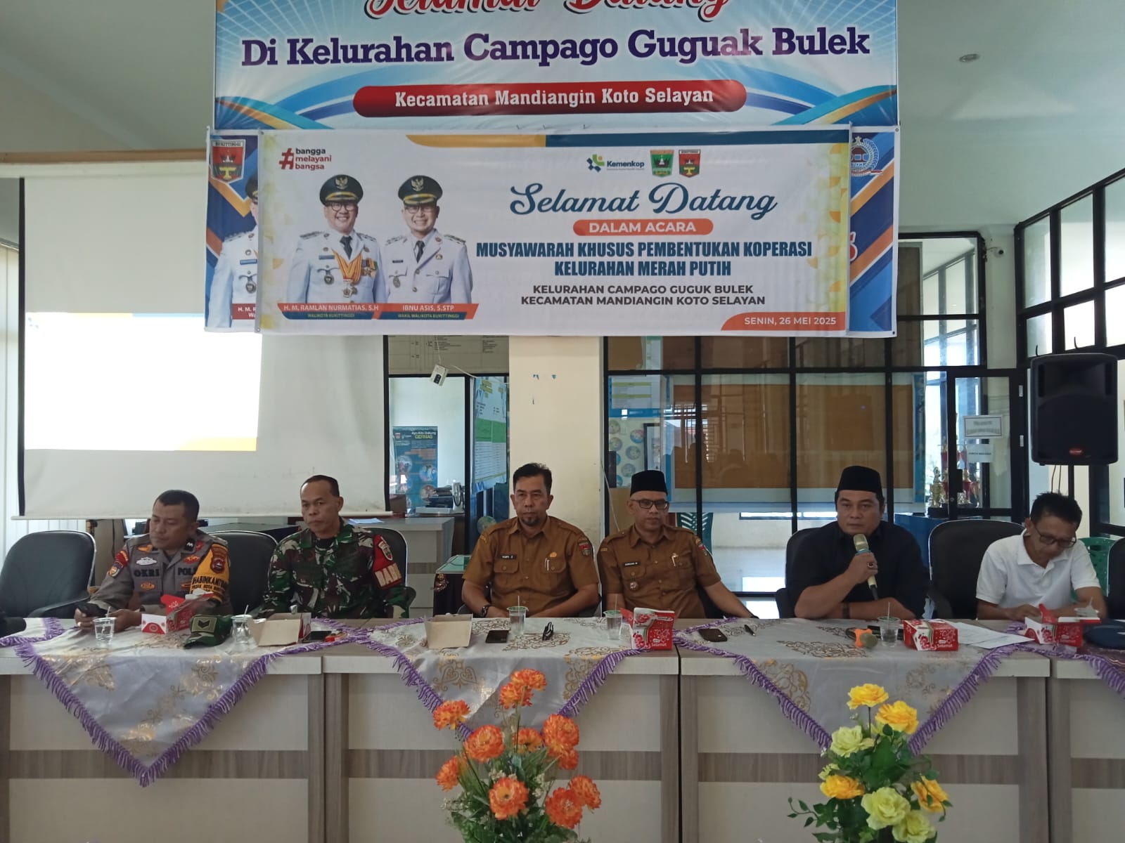 Acara Pembentukan Koperasi dengan Nama Koperasi Kelurahan Merah Putih Campago Guguak Bulek