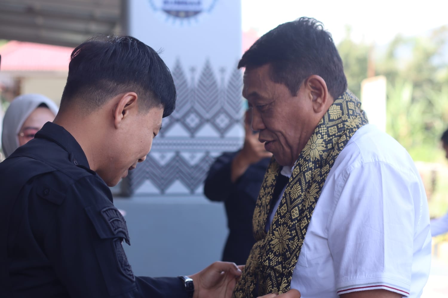 Kedatangan Kakanwil Ditjenpas Sumbar disambut oleh Kepala Lapas (Kalapas) Bukittinggi, Herdianto.