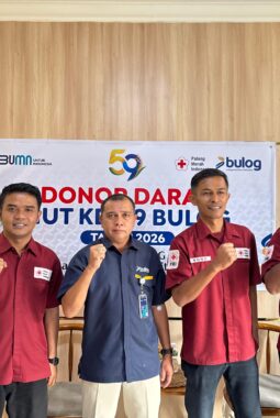 Peringati HUT Ke- 59, Perum Bulog Bukittinggi Gelar Donor Darah dan Perkuat Ketahanan Pangan