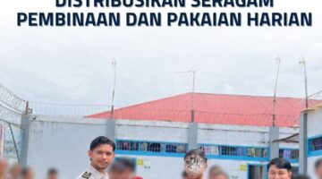Lapas Kelas IIA Bukittinggi Penuhi Hak WBP Melalui Pembagian Seragam Pembinaan dan Pakaian Harian