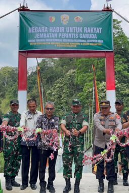  Jembatan Perintis Garuda diresmikan oleh Dandim 0304/Agam bersama Polri dan Pemda