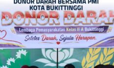 Aksi Donor Darah Sinergi PMI dan Lapas Bukittinggi Sambut HUT RI