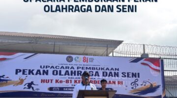 Kalapas Bukittinggi Buka Pekan Olahraga Dan Seni Sambut HUT RI 81