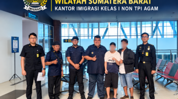 Kantor Imigrasi Agam Deportasi Warga Negara Malaysia Yang Overstay 157 Hari