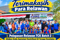 Pelepasan Relawan TCK Batch 2 Dinkes Ende Apresiasi Kontribusi 22 Tenaga Kesehatan