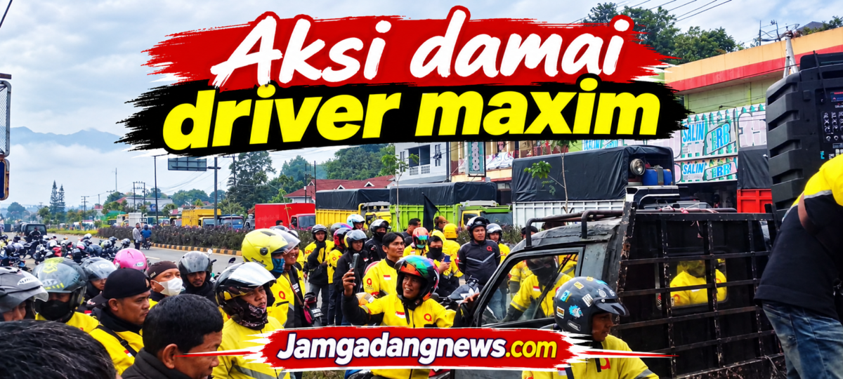 Aksi damai driver Maxim orasi dan geruduk kantor Maxim Bukittinggi Kamis, (24/09/2026).
