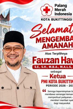 Fauzan Haviz Aklamasi Pimpin PMI Bukittinggi, Bawa Agenda Transparansi dan Penguatan SDM.